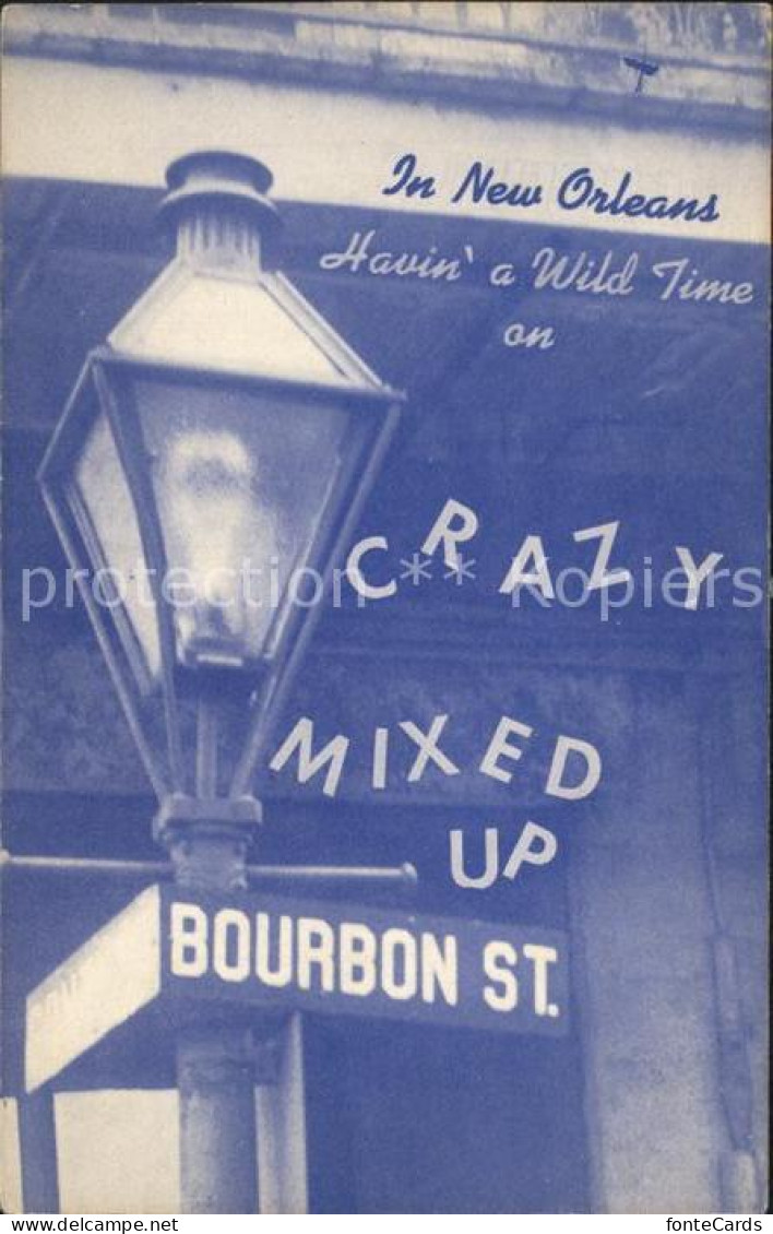 72282062 New_Orleans_Louisiana Grazy Mixed Up Bourbon Street  - Sonstige & Ohne Zuordnung