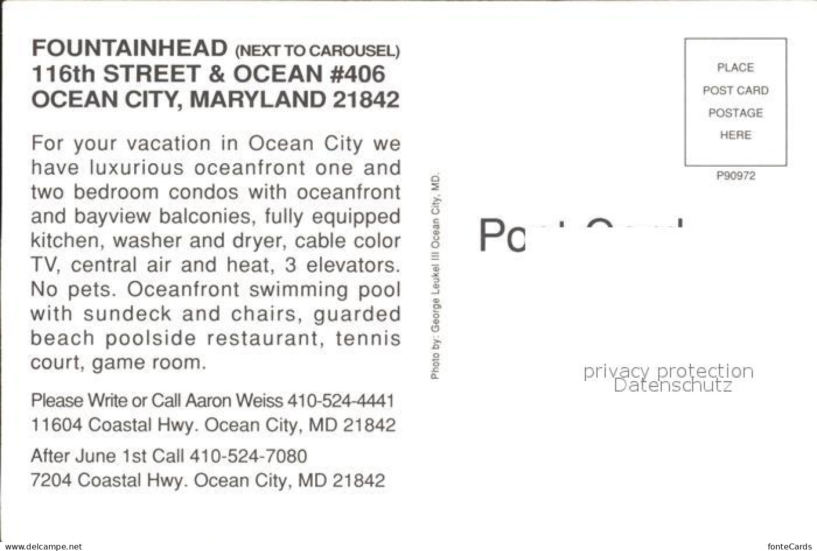 72279697 Ocean_City_Maryland Fountainhed - Andere & Zonder Classificatie