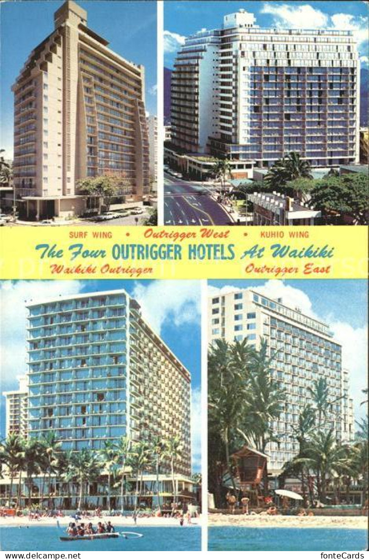 72279686 Waikiki The Four Outrigger Hotels - Autres & Non Classés