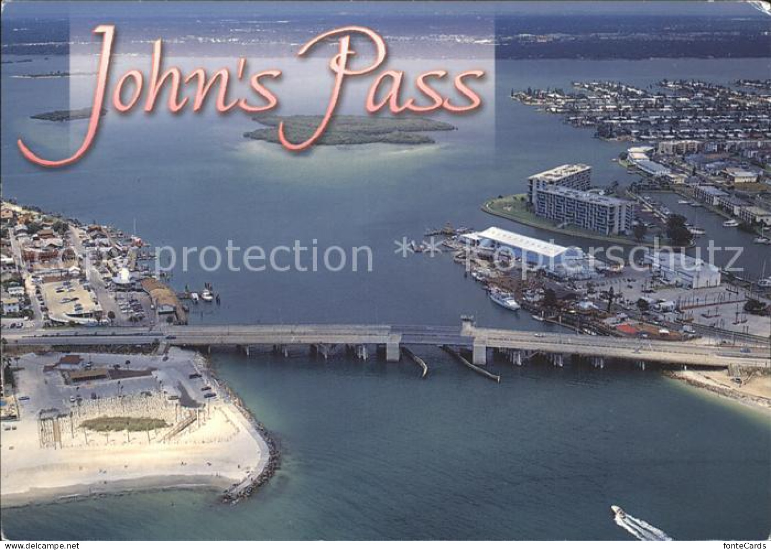 72279645 Treasure Island Fliegeraufnahme Johns Pass Bridge Maderis-Beach  - Autres & Non Classés