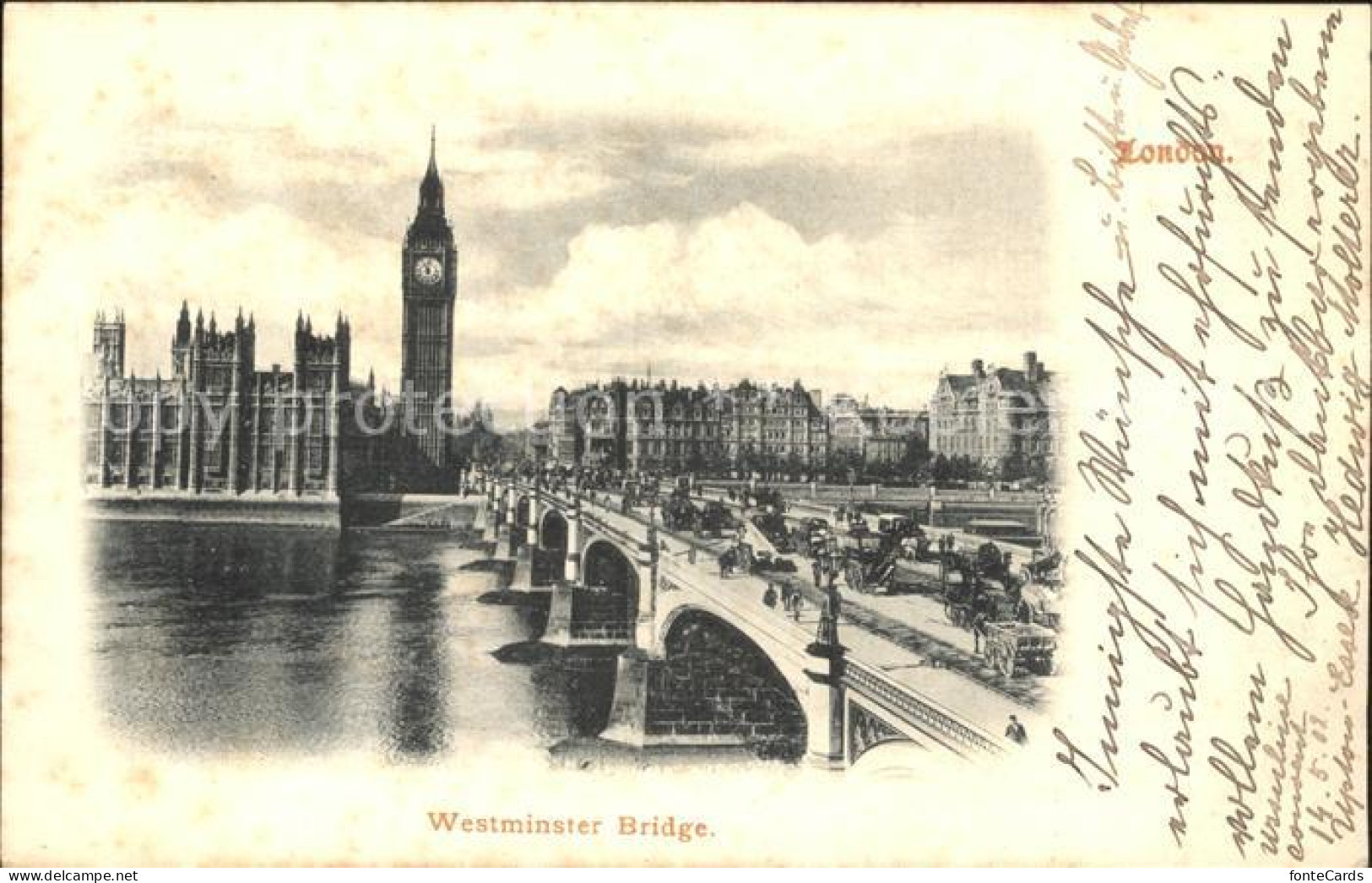 72278808 London Westminster Bridge Palace Of Westminster - Autres & Non Classés