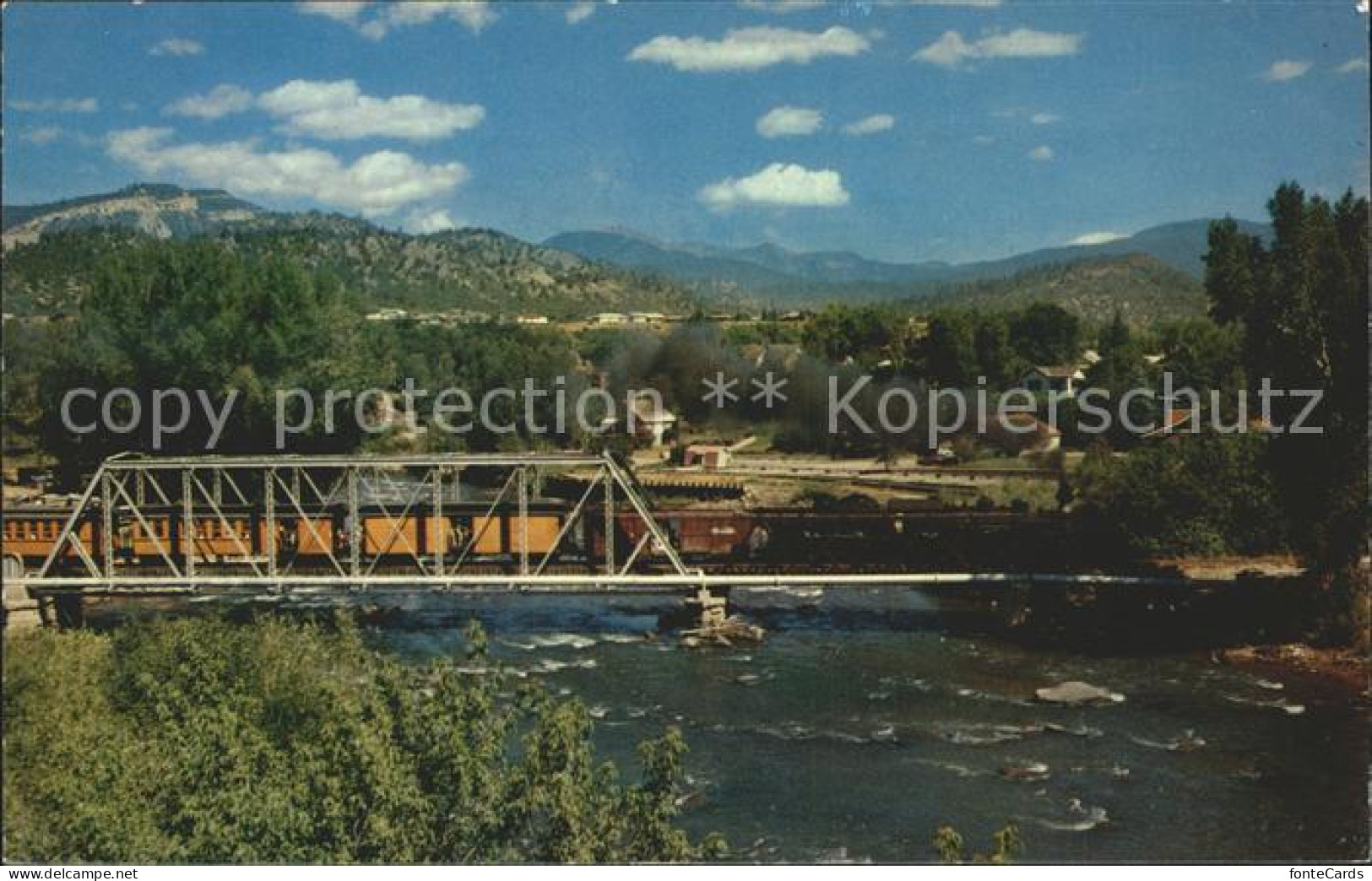 72278365 Durango Colorado Narrow Gauge Passenger Train Animas River Durango Colo - Sonstige & Ohne Zuordnung