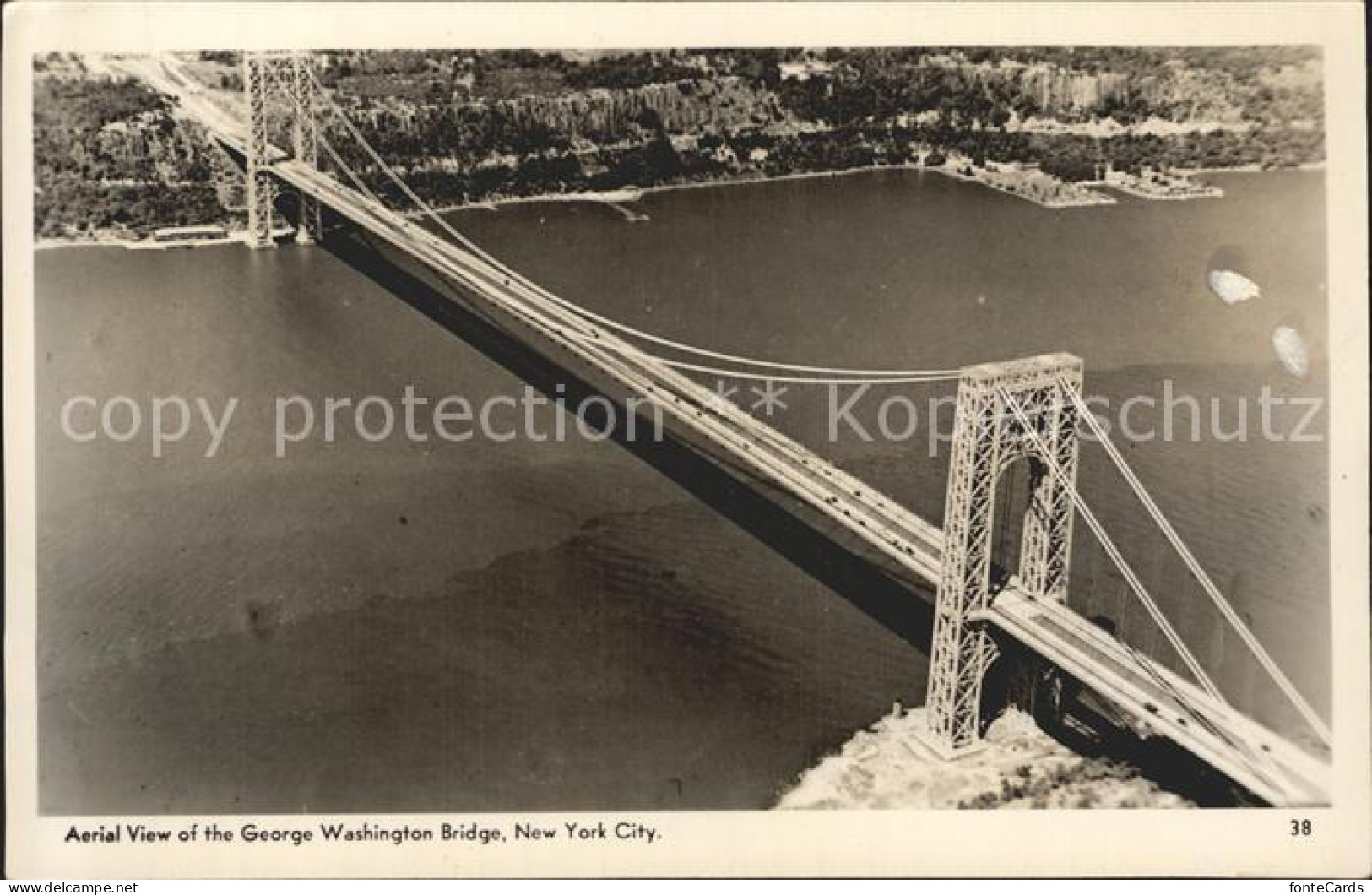 72278351 New_York_City George Washington Bridge Hudson River Aerial View - Sonstige & Ohne Zuordnung