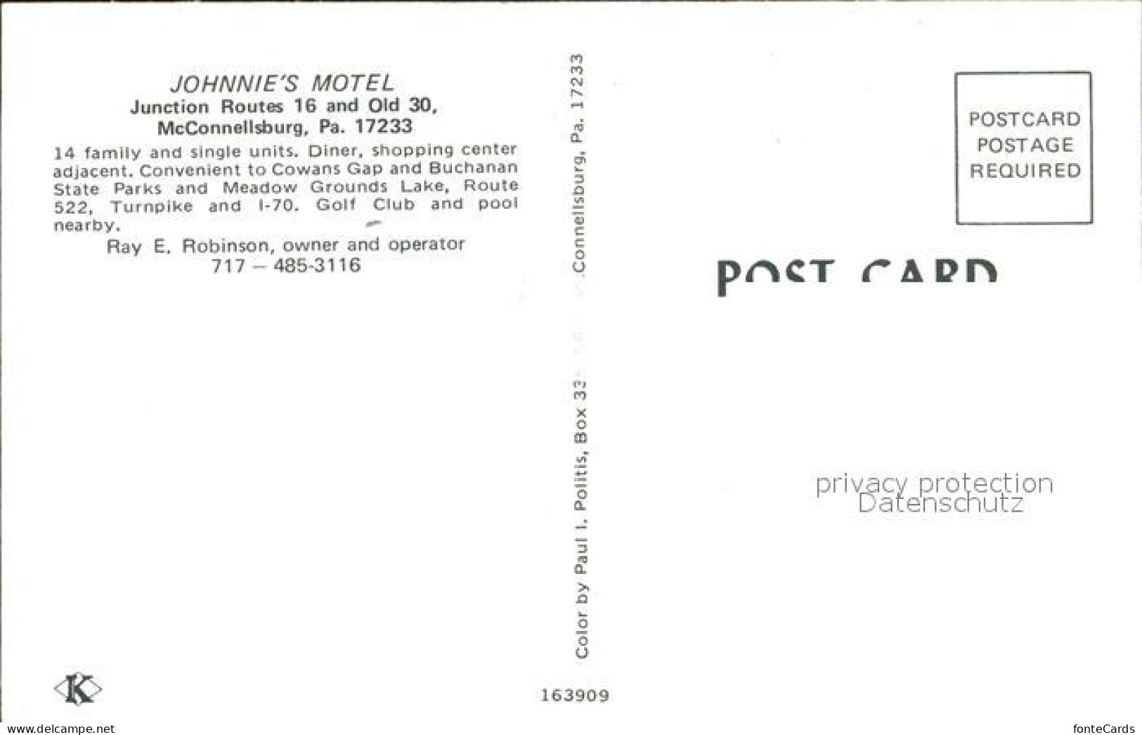 72278260 McConnellsburg Johnnie's Motel McConnellsburg - Other & Unclassified