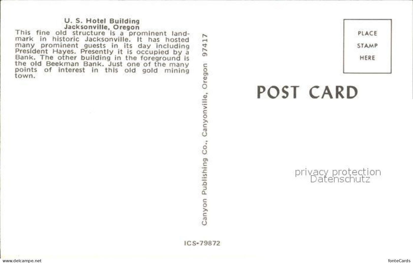 72278229 Jacksonville_Oregon Historic Jacksonville US Hotel Building - Sonstige & Ohne Zuordnung