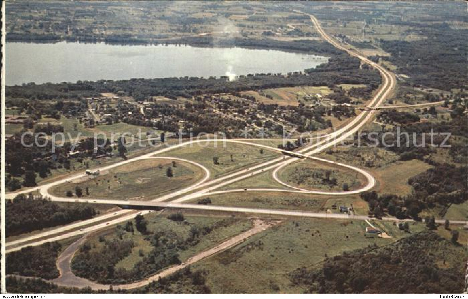 72278197 Syracuse_New_York New York State Thruway Aerial View Of Syracuse Interc - Other & Unclassified