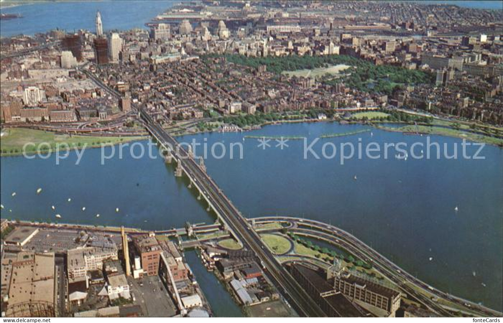 72278180 Boston_Massachusetts Longfellow Bridge Cambridge Aerial View - Other & Unclassified