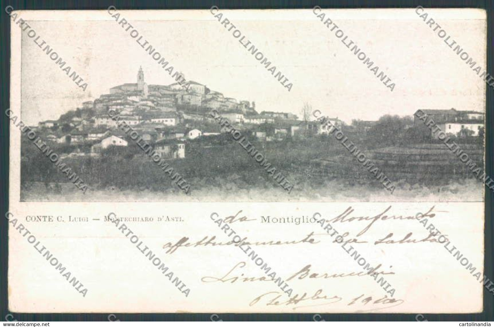 Asti Montiglio Monferrato Cartolina ZB1835 - Asti