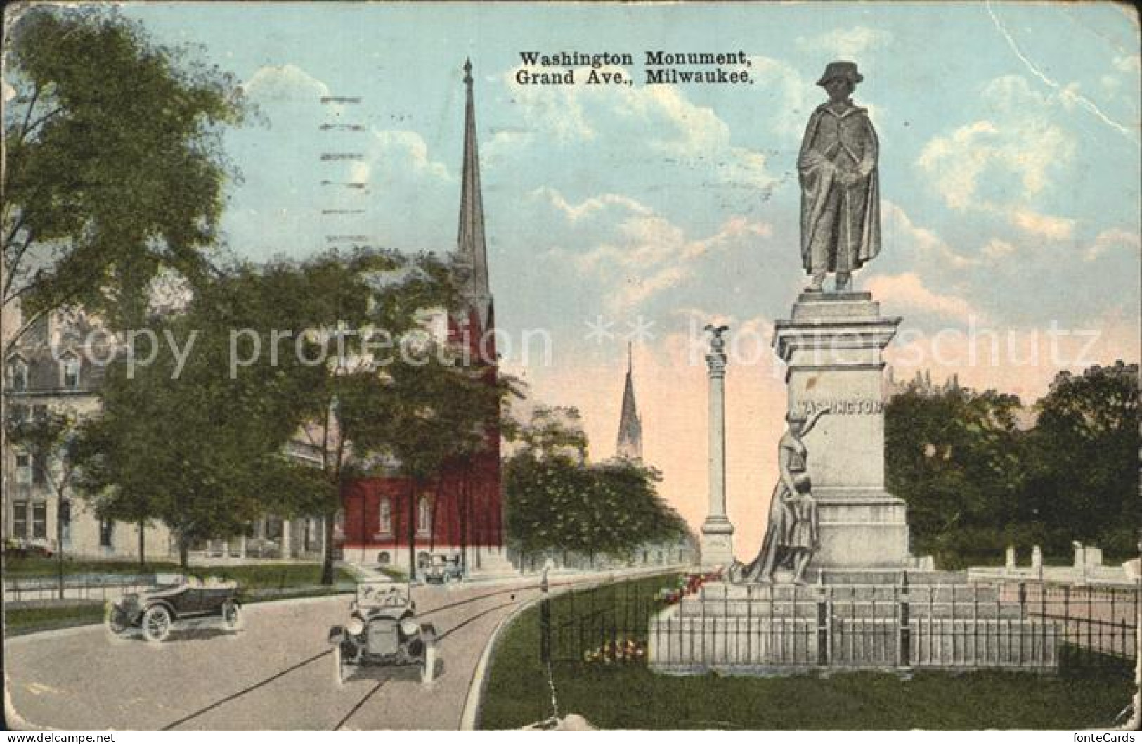 72275321 Milwaukee_Wisconsin Washington Monument Grand Ave - Other & Unclassified