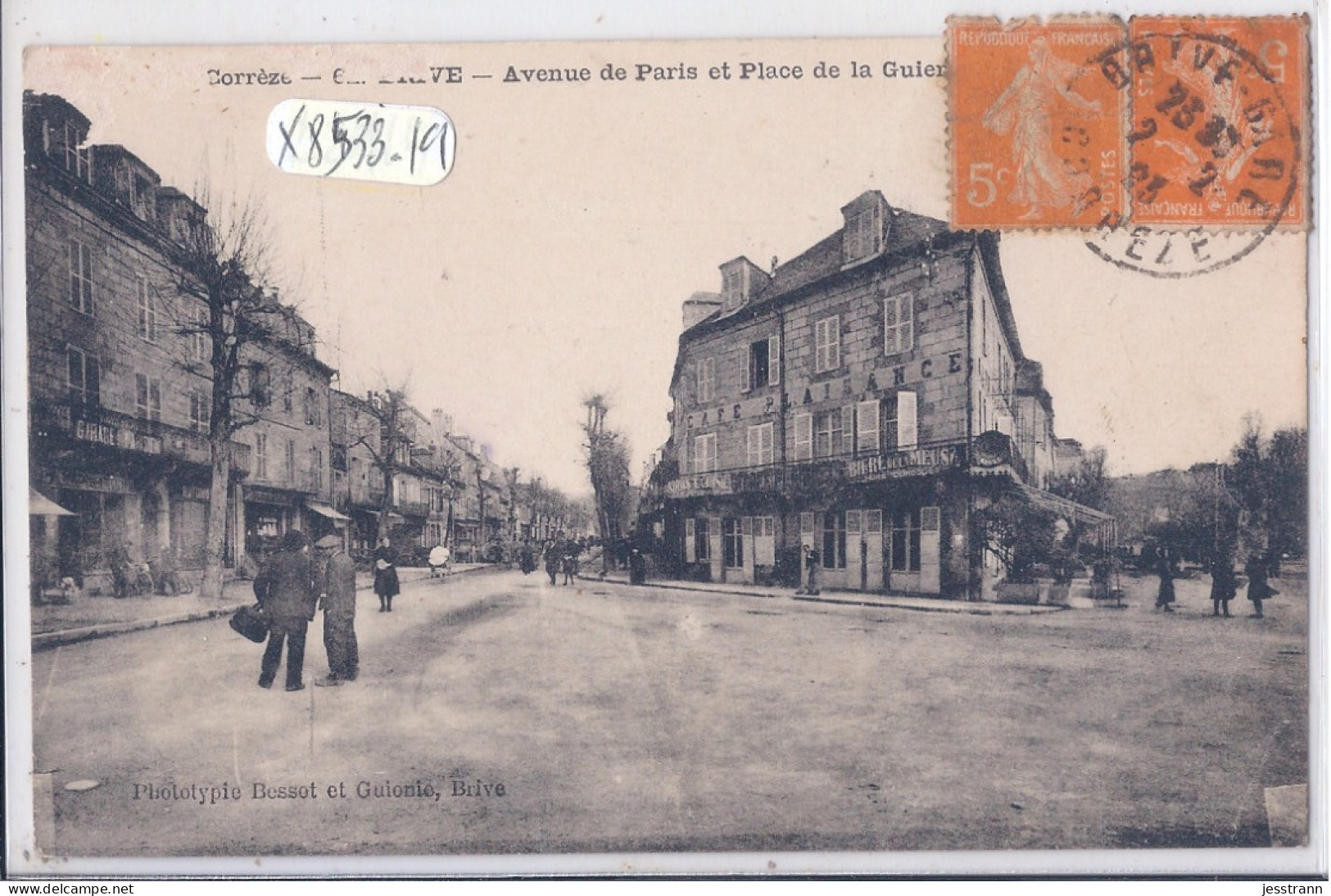 BRIVE- AVENUE DE PARIS ET CAFE PLAISANCE - Brive La Gaillarde