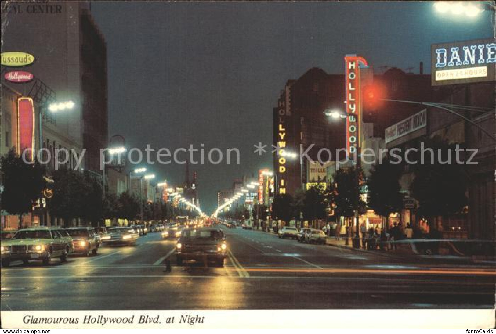 72274926 Hollywood California Hollywood Blvd At Night Hollywood California - Sonstige & Ohne Zuordnung