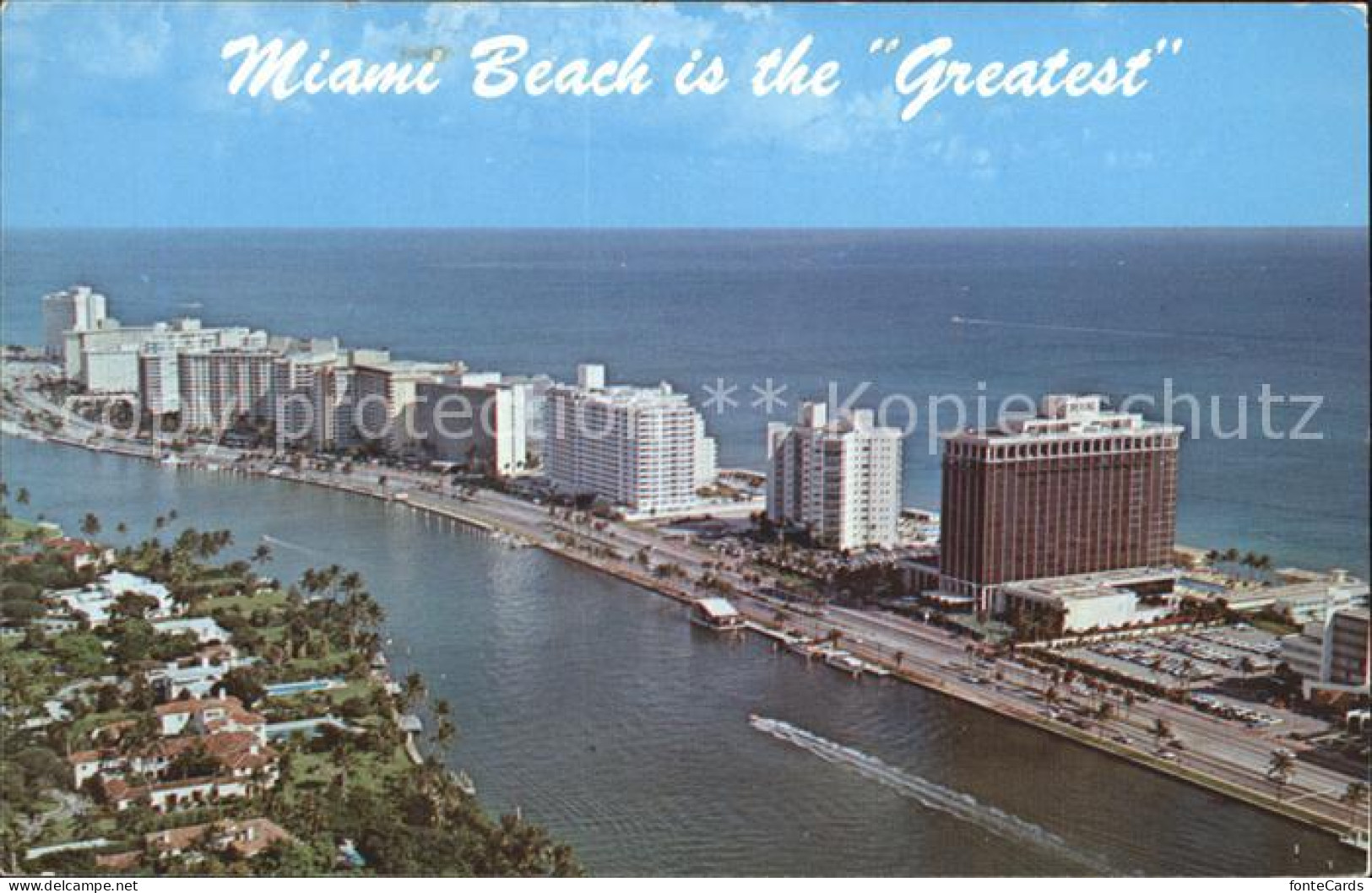 72272878 Miami_Beach Fliegeraufnahme Hotel Apartments Fabulous  - Altri & Non Classificati