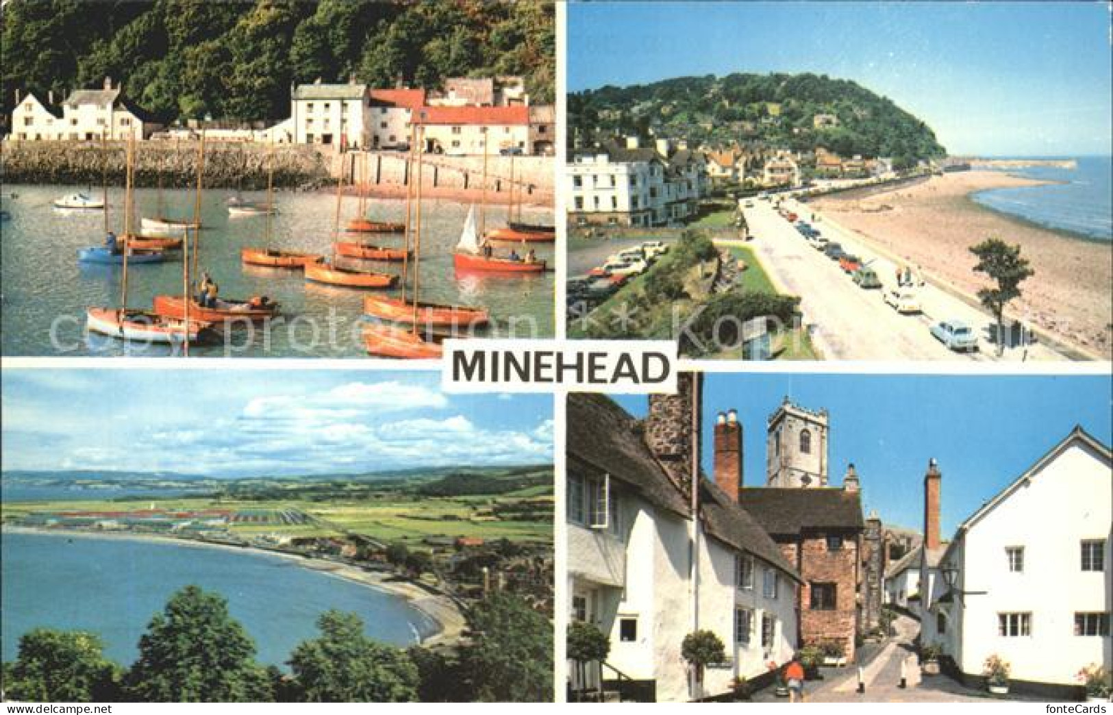 72272864 Minehead West Somerset Harbour North Hill Church Town Bay  - Autres & Non Classés