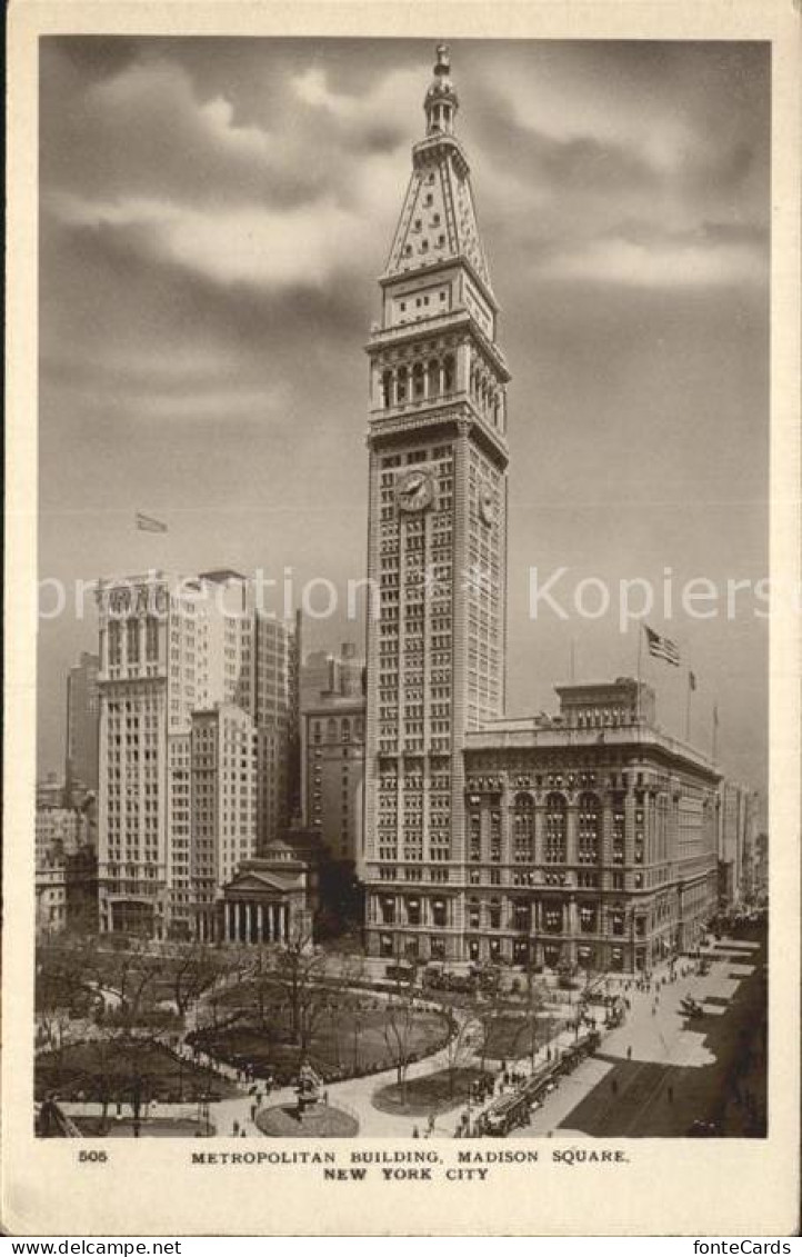 72272305 New_York_City Metropolitan Building - Sonstige & Ohne Zuordnung