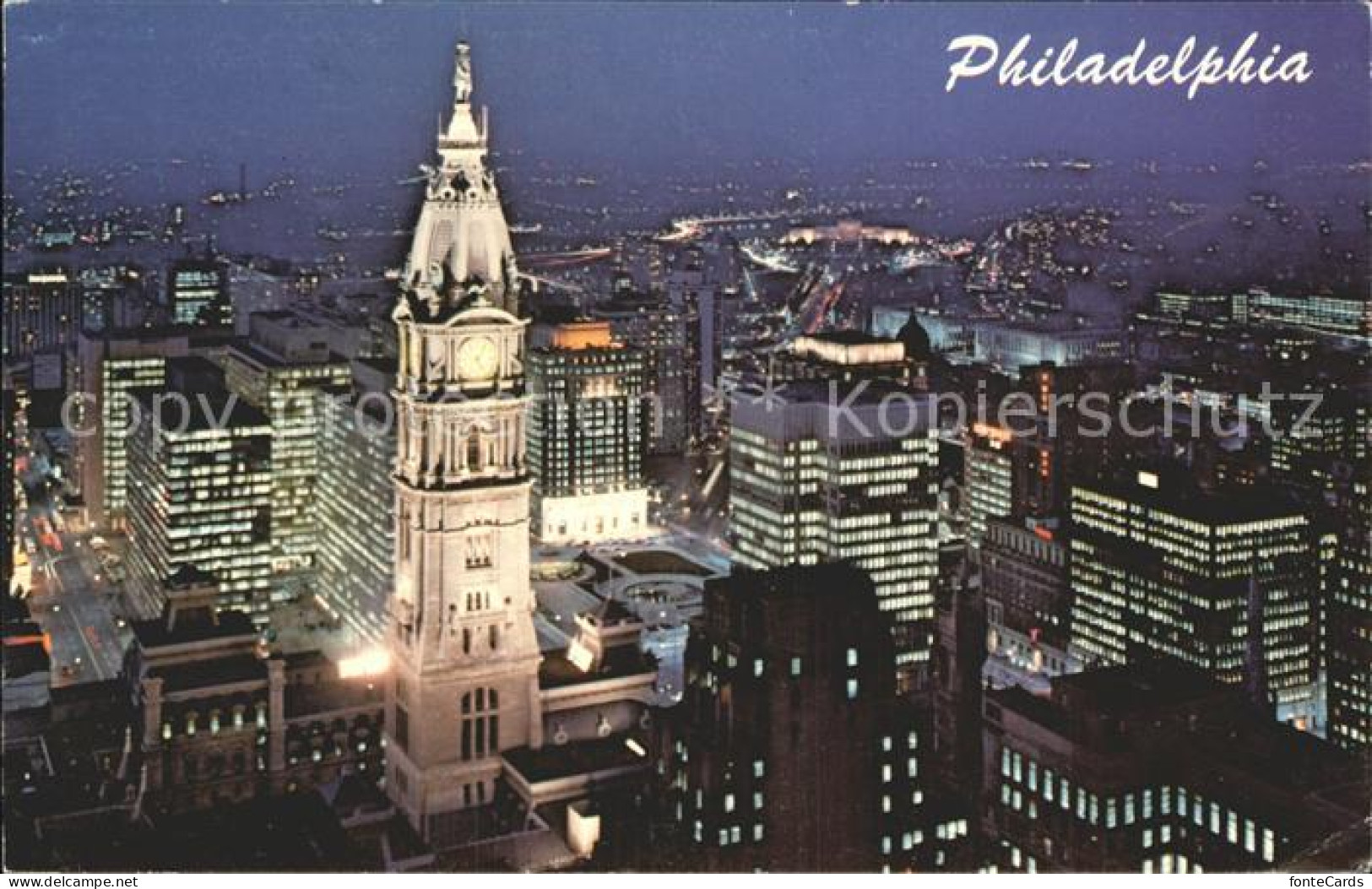 72271998 Philadelphia Pennsylvania A Nigth View With Philadelphias Tallest Build - Andere & Zonder Classificatie