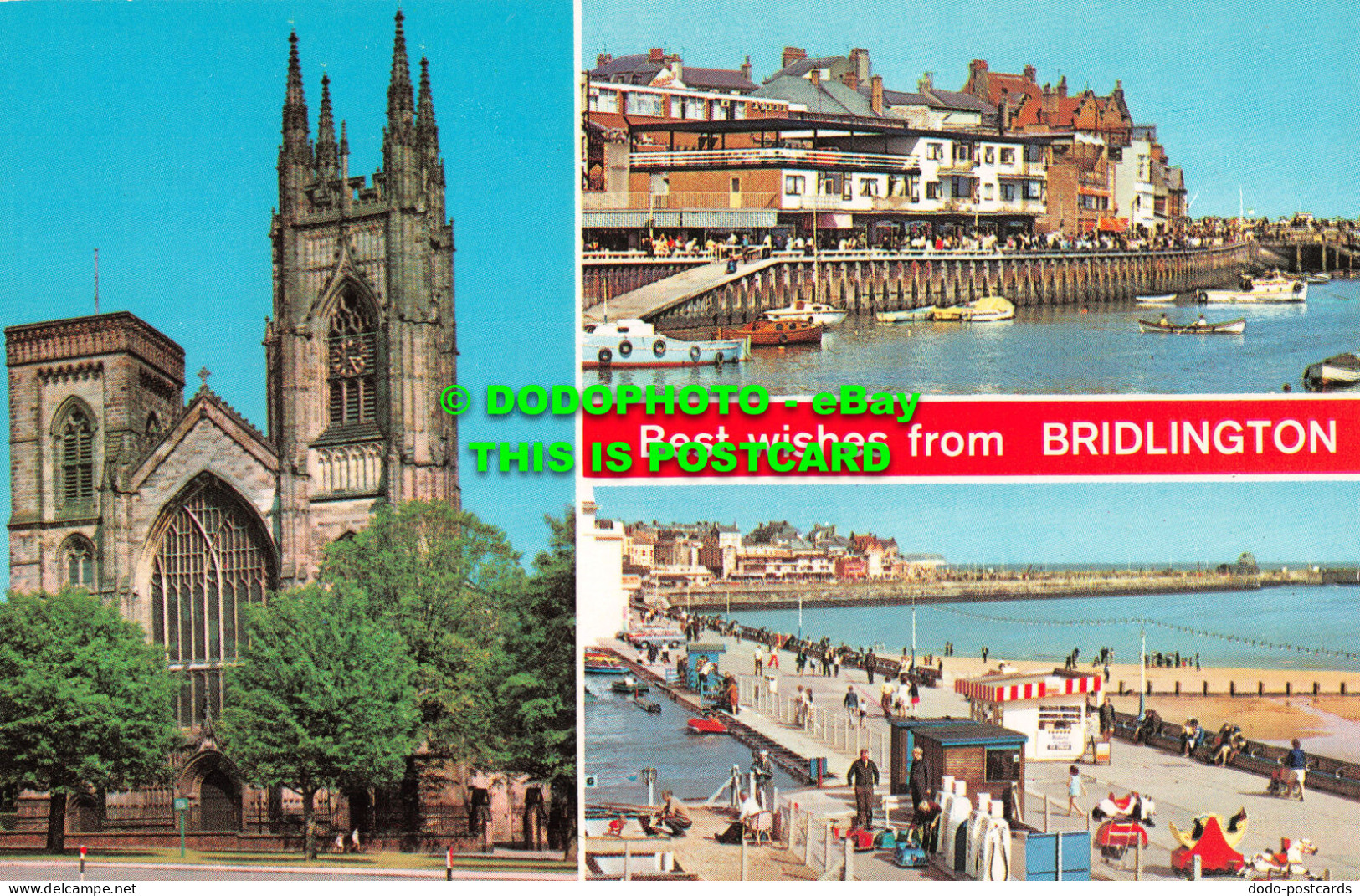 R496208 Best Wishes From Bridlington. Color Gloss View Series. Bamforth. Multi V - Mondo