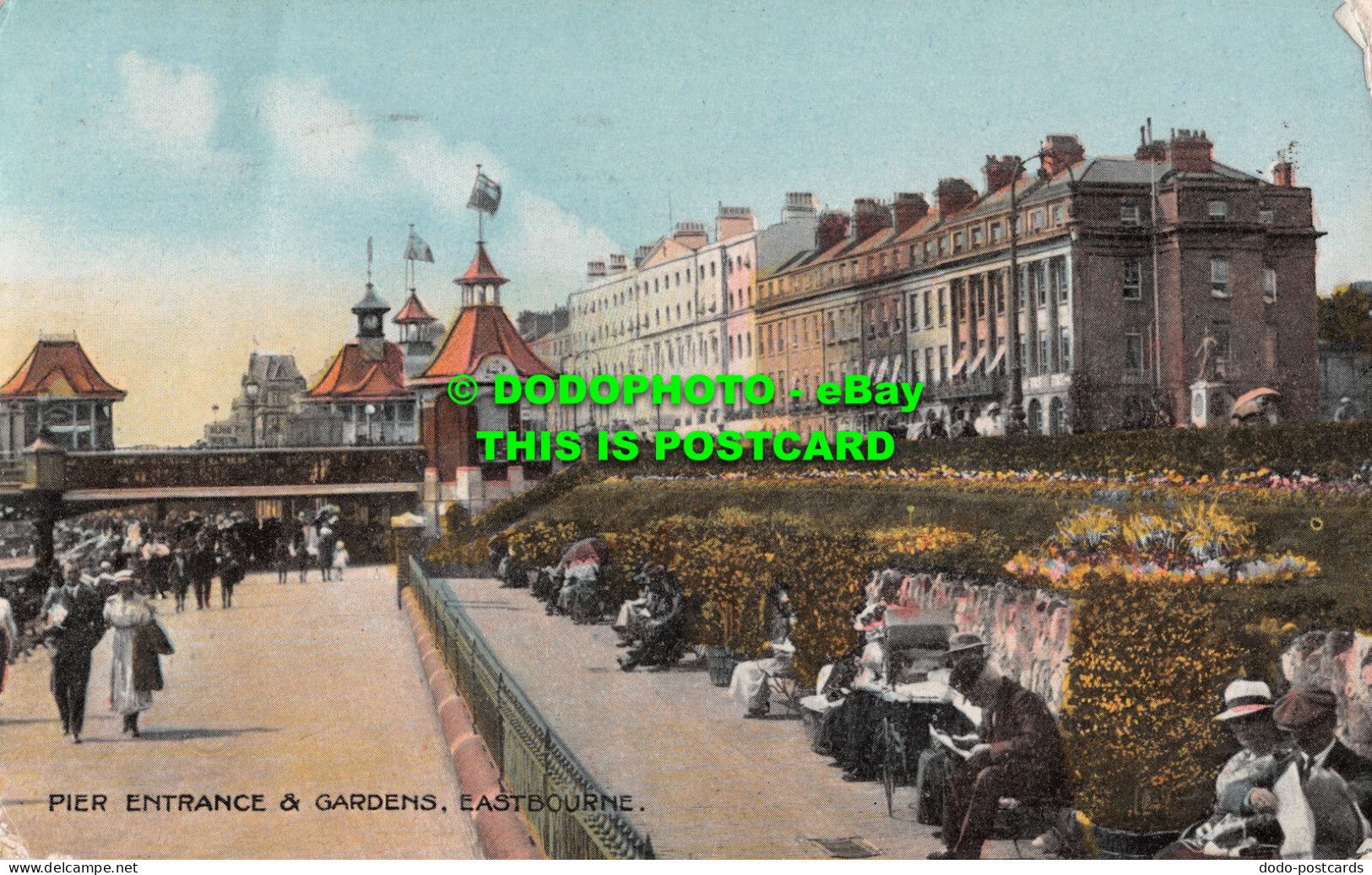 R496236 Pier Entrance And Gardens. Eastbourne. The Combine Series. 1924 - Mondo