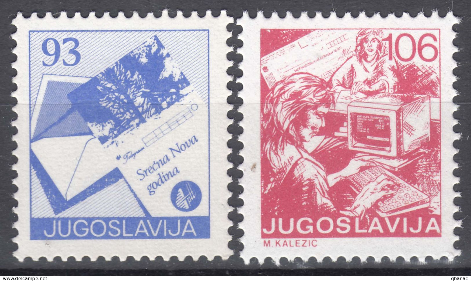 Yugoslavia 1987 Mi#2255-2256 Mint Never Hinged - Ongebruikt