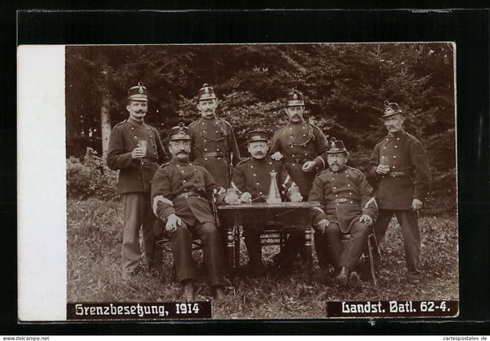 AK Schweizer Soldaten Des Landst. Batl. 62-4, Grenzbesetzung 1914  - Sonstige & Ohne Zuordnung