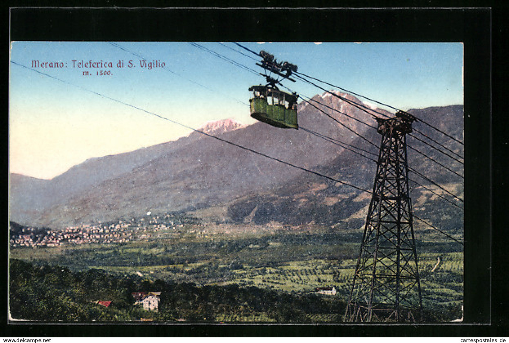 AK Merano, Teleferica Di S. Vigilio  - Funicular Railway