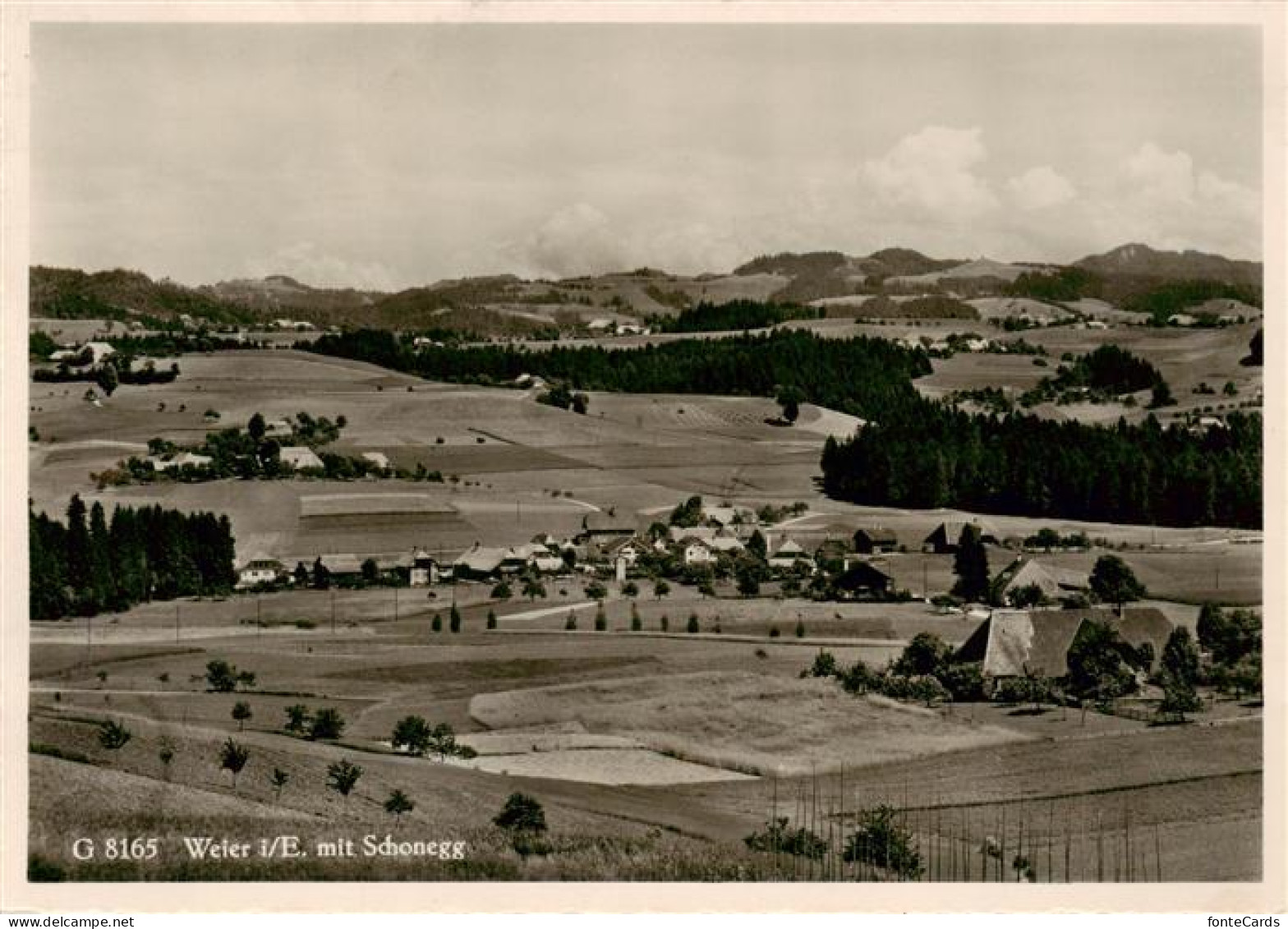 13887513 Weier Affoltern Emmental BE Panorama Blick Gegen Schonegg  - Other & Unclassified