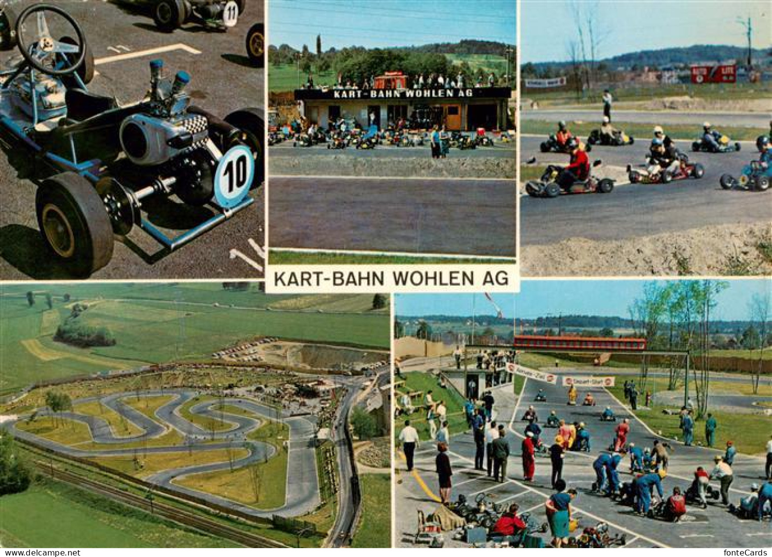 13887158 Wohlen  AG Kart Bahn Teilansichten  - Autres & Non Classés