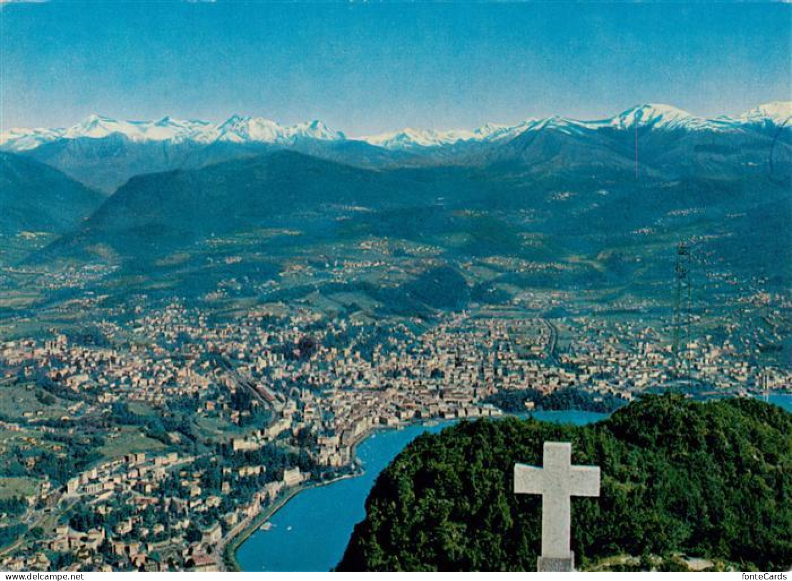 13886573 Monte San Salvatore 912m TI Blick Auf Lugano  - Autres & Non Classés