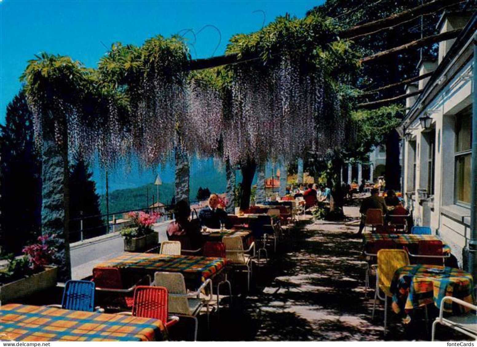 13886570 Locarno Lago Maggiore TI Hotel Della Posta Terrasse  - Autres & Non Classés