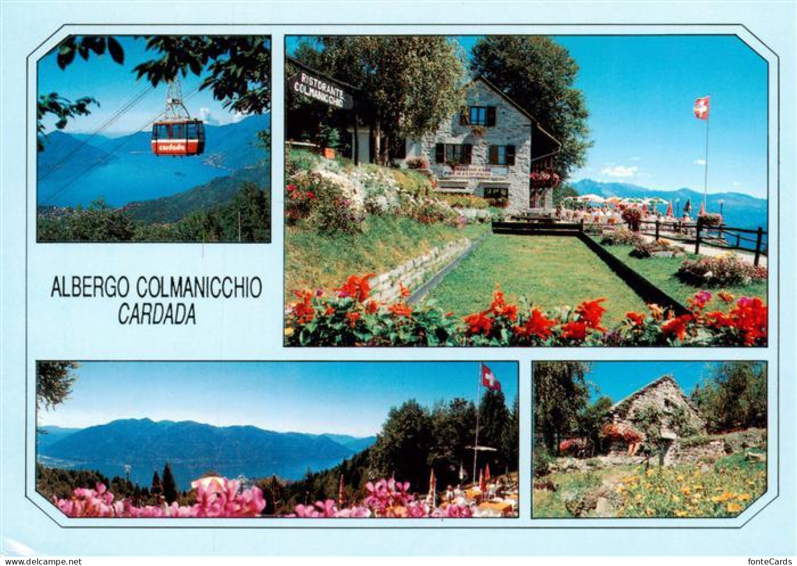 13886562 Cardada Locarno TI Seilbahn Albergo Colmanicchio Panorama   - Autres & Non Classés