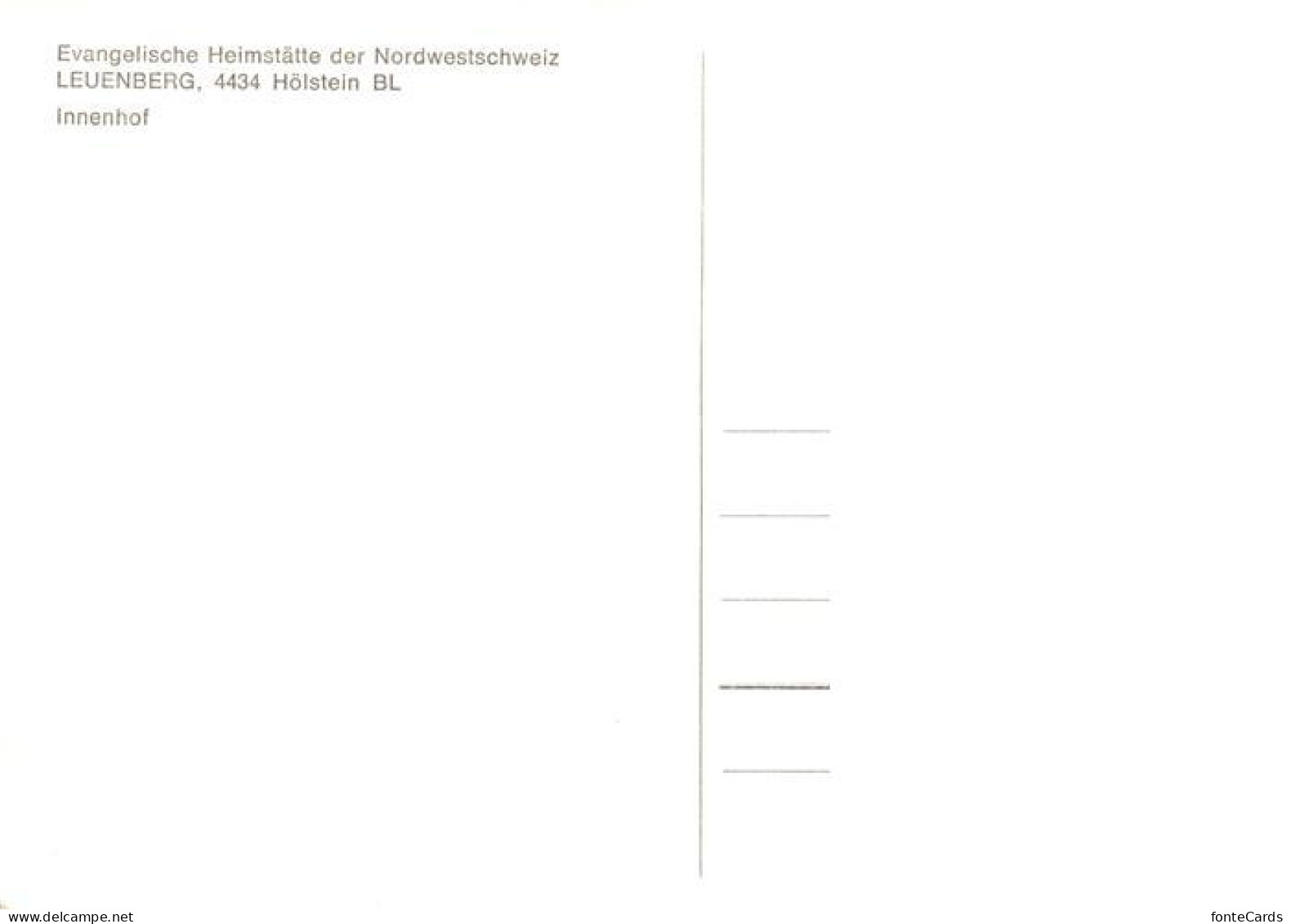 13885823 Leuenberg Liestal BL Evangelische Heimstaette Der Nordwestschweiz  - Autres & Non Classés