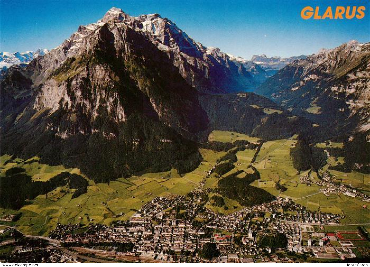 13882464 Glarus GL Fliegeraufnahme Mit Vorderglaernisch Glarus GL - Other & Unclassified