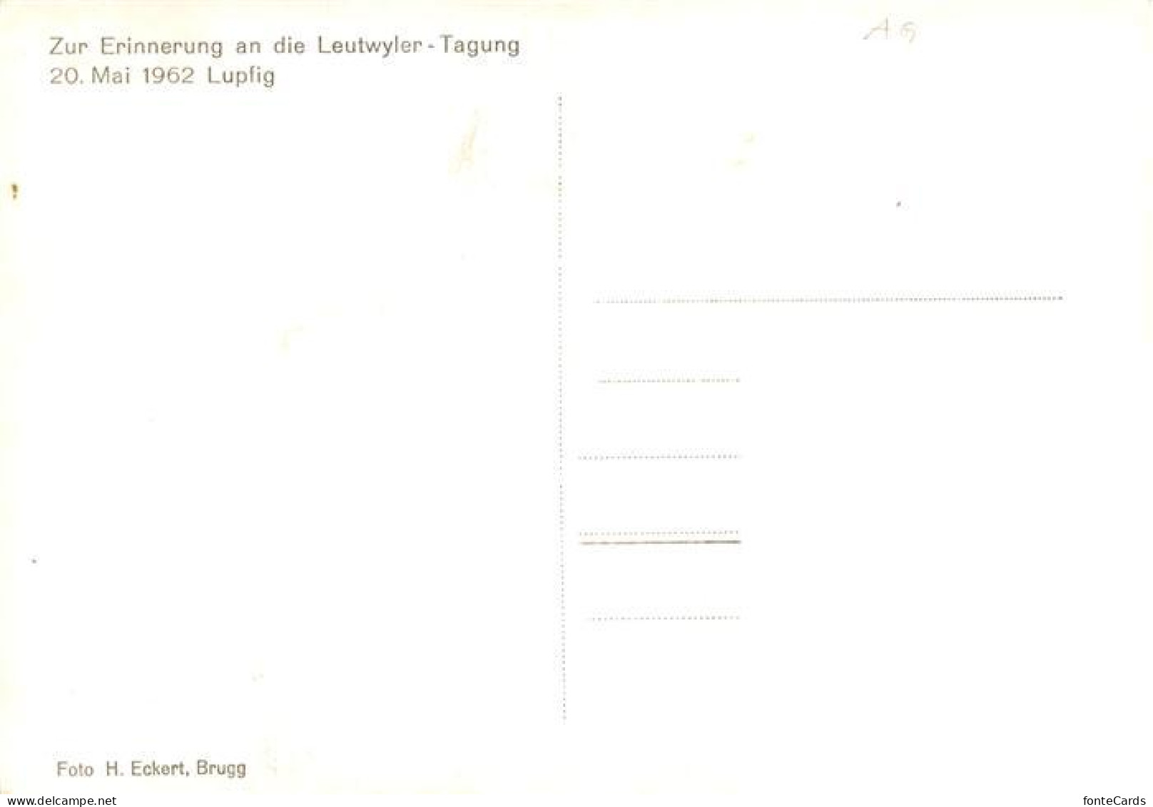 13878018 Lupfig Zur Erinnerung An Die Leutwyler Tagung Lupfig - Autres & Non Classés