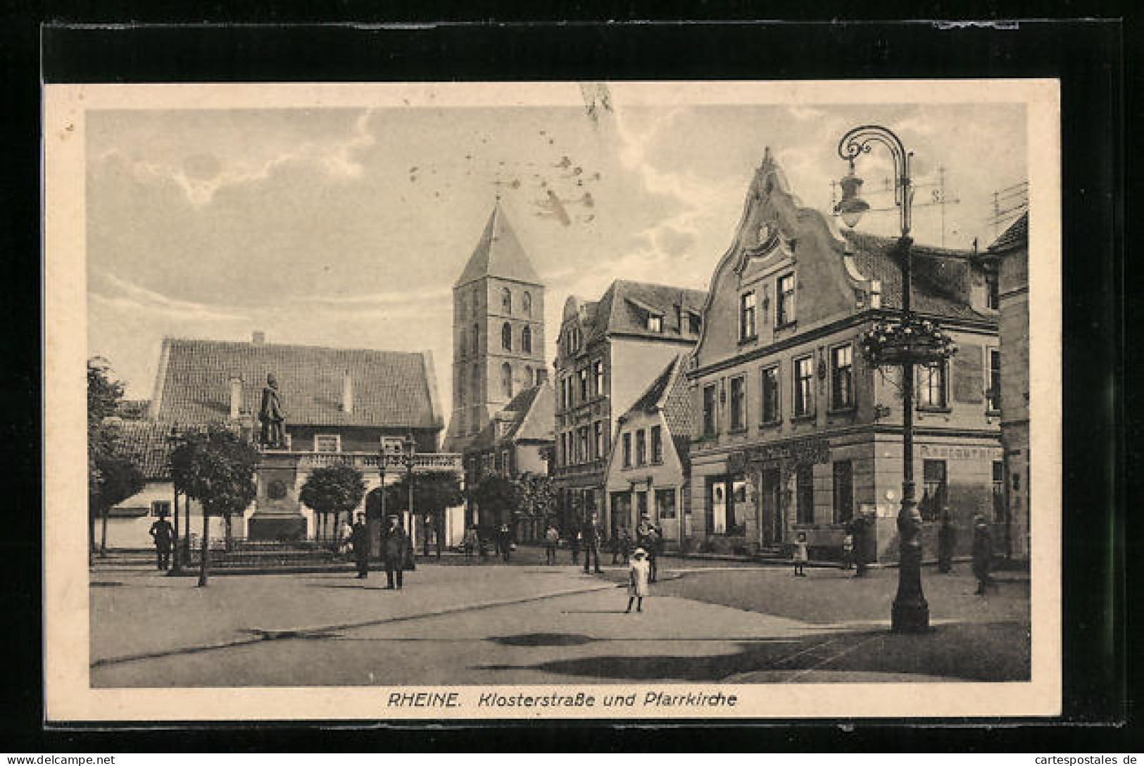 AK Rheine, Klosterstrasse Und Pfarrkirche  - Rheine