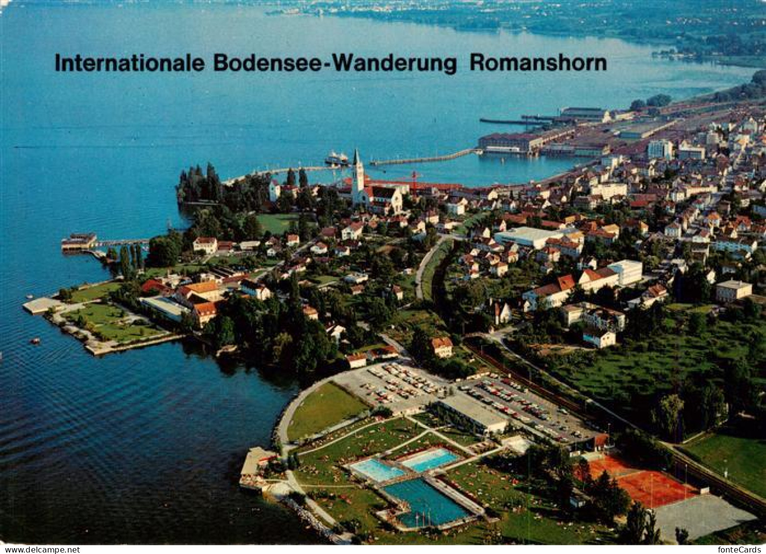 13876108 Romanshorn TG Fliegeraufnahme Mit Schwimmbad Am Bodensee Romanshorn TG - Autres & Non Classés