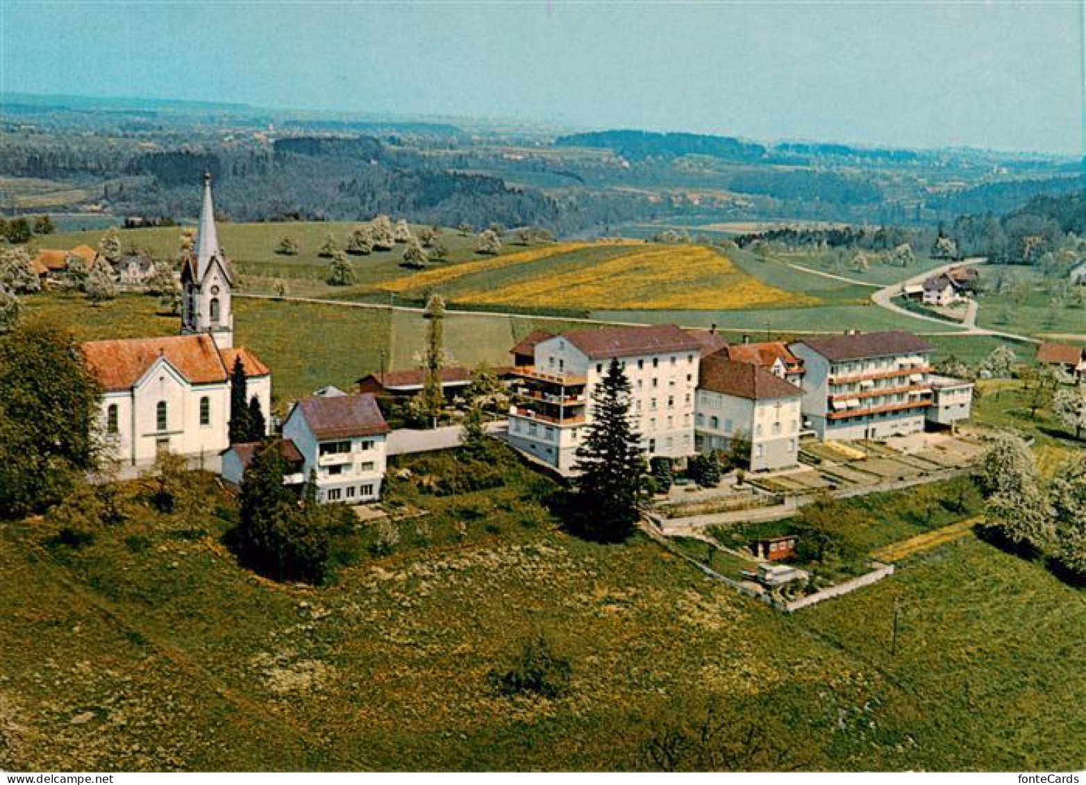 13875958 St Pelagiberg TG Kurhaus Marienburg Fliegeraufnahme Mit Kirche  - Autres & Non Classés