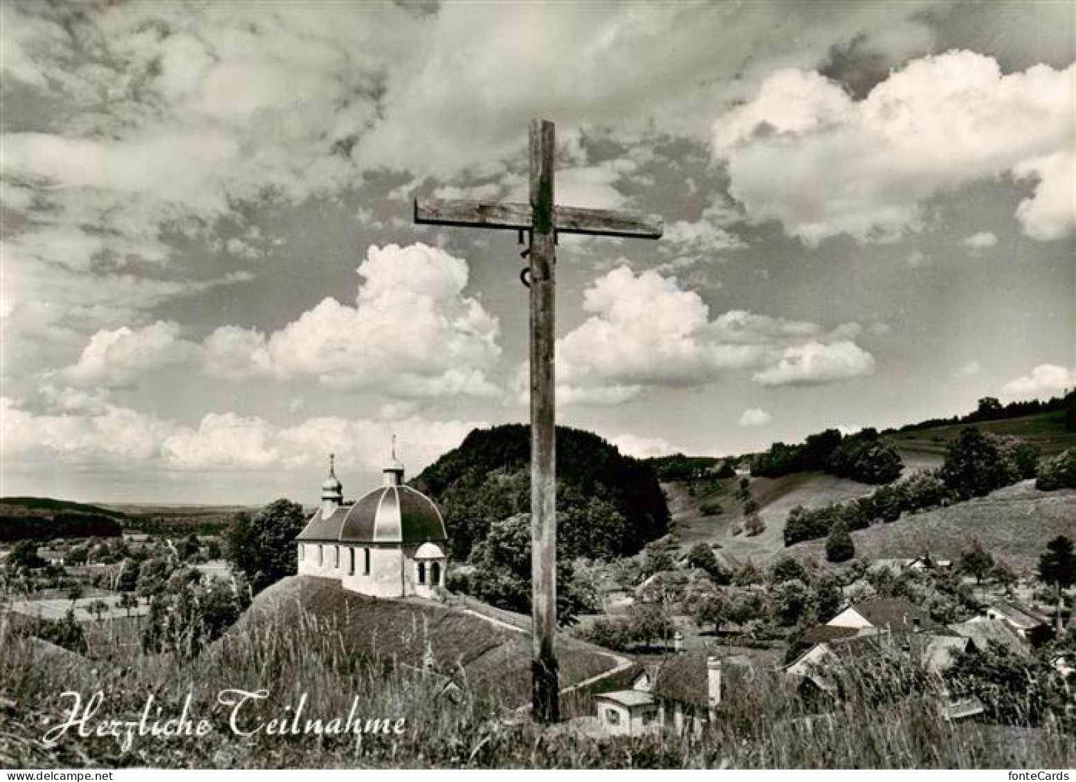 13875930 Oberwangen TG Panorama Kirche Kreuz Oberwangen TG - Autres & Non Classés