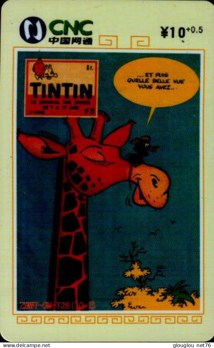 TELECARTE ETRANGERE...TINTIN - Fumetti