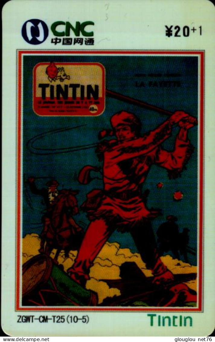 TELECARTE ETRANGERE...TINTIN - Cómics