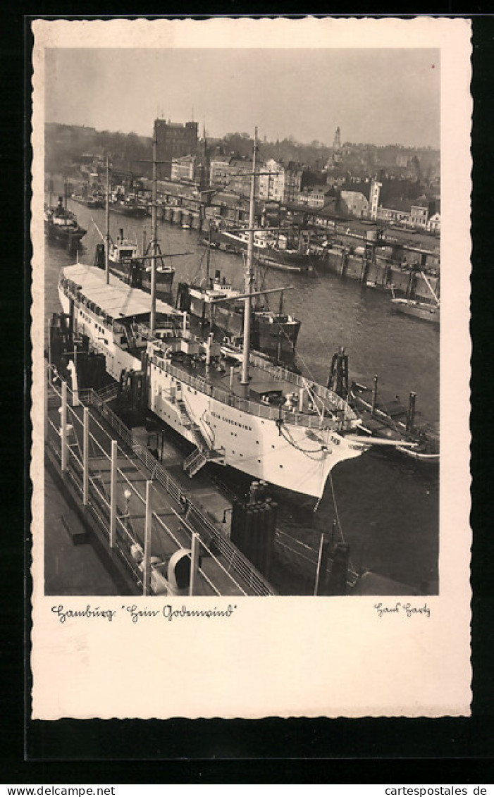 AK Hamburg, Segelschiff Hein Godenwind Im Hafen  - Segelboote