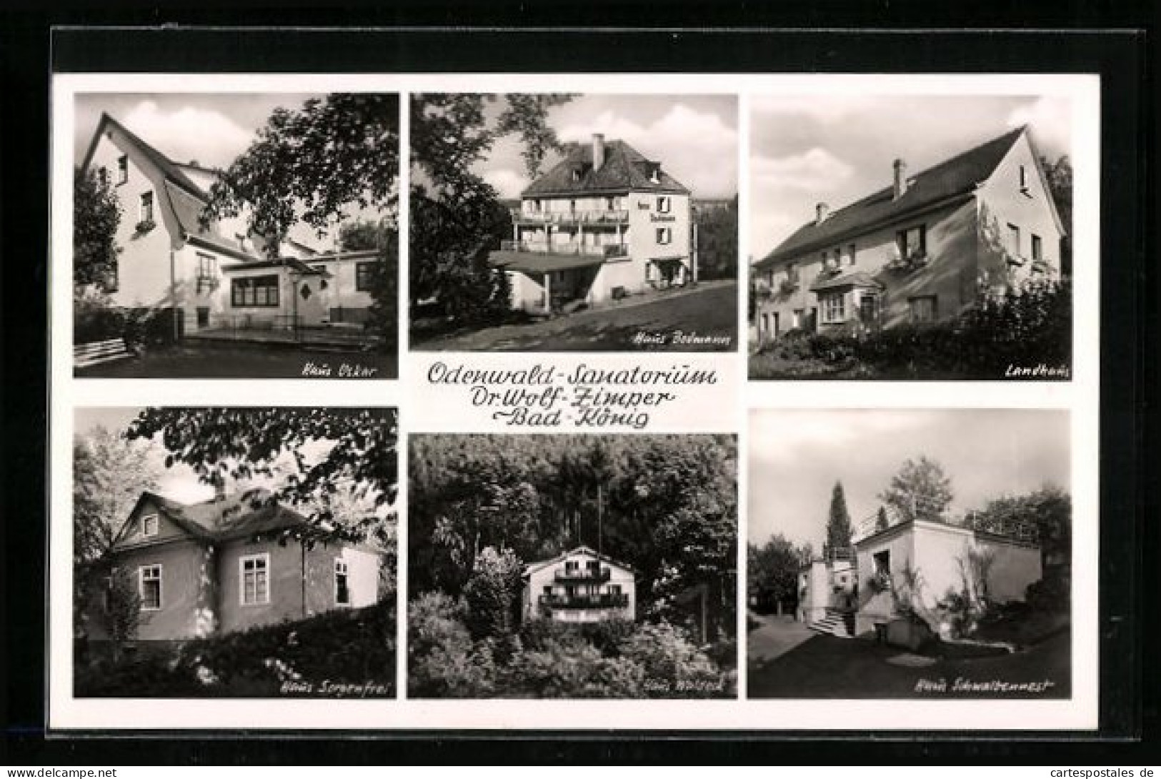 AK Bad König, Odenwald-Sanatorium, Dr. Wolf-Zimper  - Odenwald