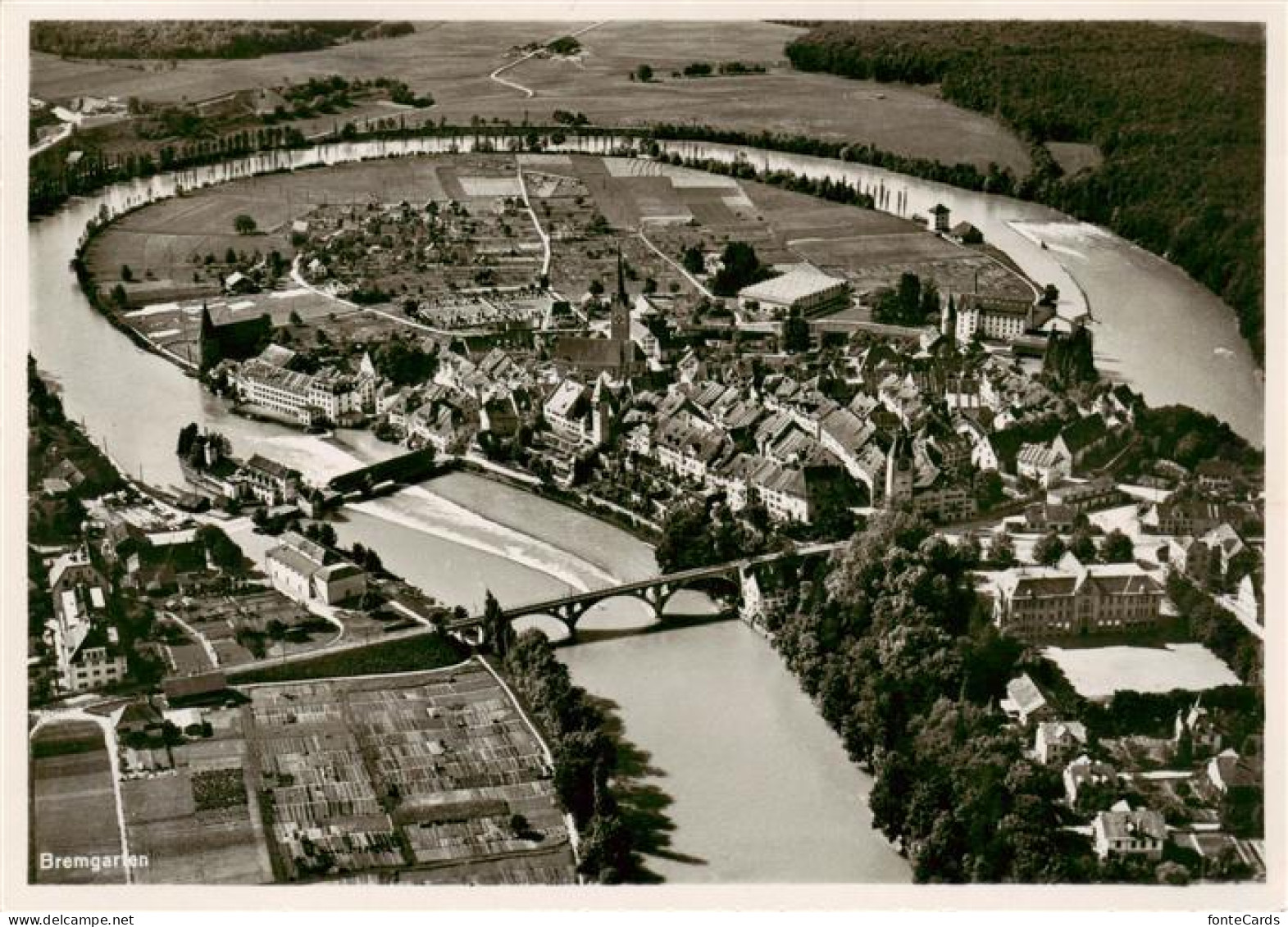 13871932 Bremgarten AG Fliegeraufnahme Bremgarten AG - Autres & Non Classés