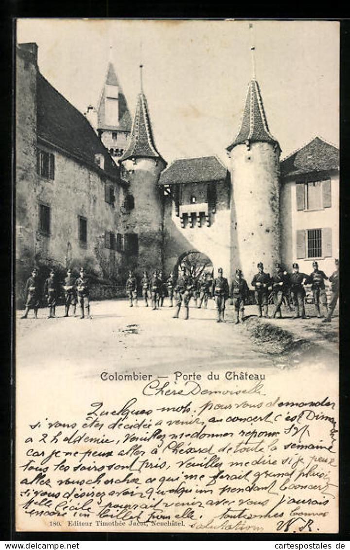 AK Colombier, Porte Du Château  - Colombier