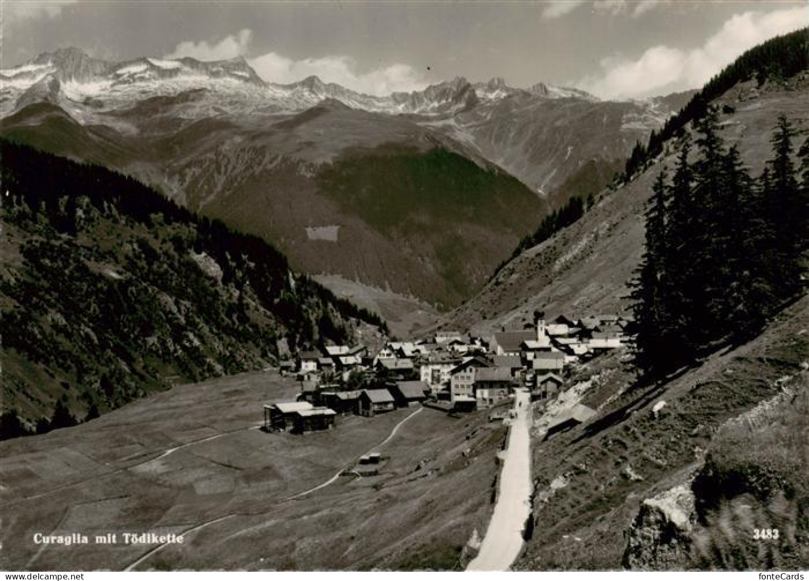 13871422 Curaglia GR Fliegeraufnahme Mit Toedikette  - Otros & Sin Clasificación