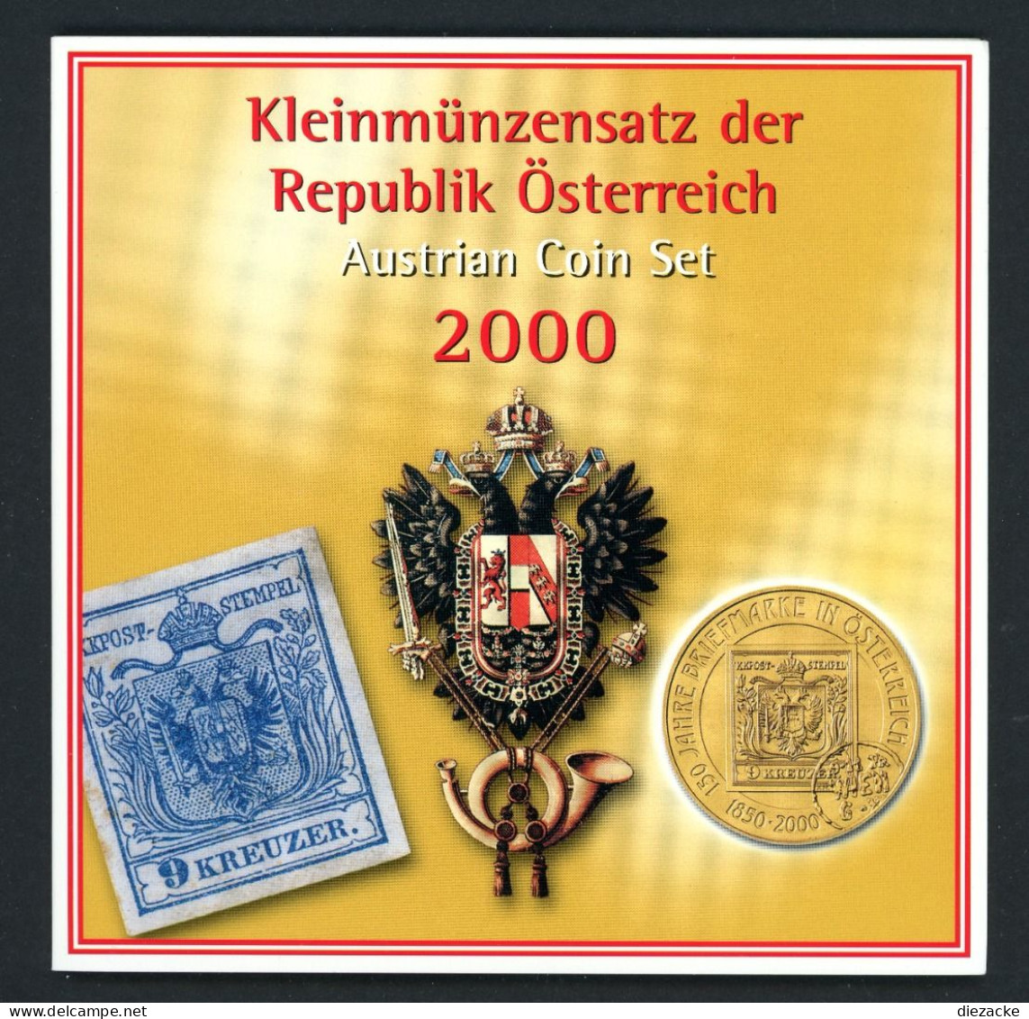 Österreich Kleinmünzensatz/ KMS 2000 Im Blister, Hdgh. (M4761 - Oesterreich