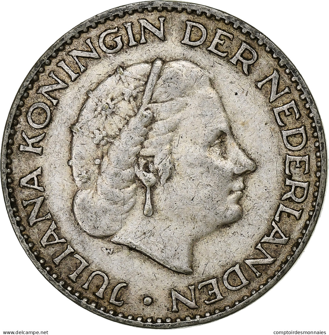 Pays-Bas, Juliana, Gulden, 1955, Argent, TTB+, KM:184 - 1948-1980 : Juliana