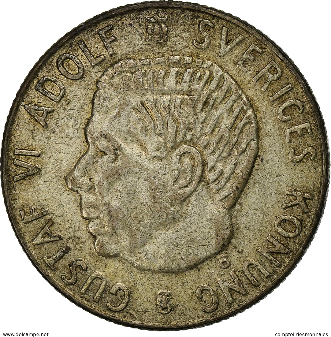 Monnaie, Suède, Gustaf VI, Krona, 1958, TTB, Argent, KM:826 - Suecia