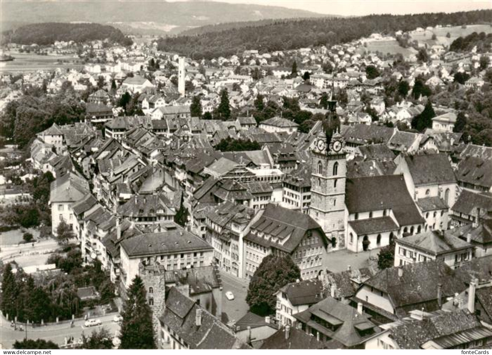 13870741 Zofingen AG Stadtpanorama Mit Kirche  - Otros & Sin Clasificación