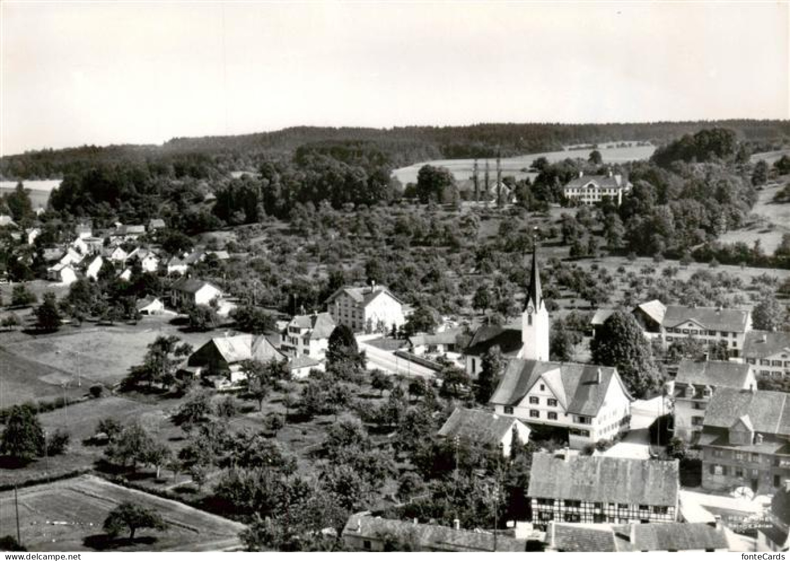 13868752 Erlen TG Ortsansicht Mit Kirche  - Autres & Non Classés