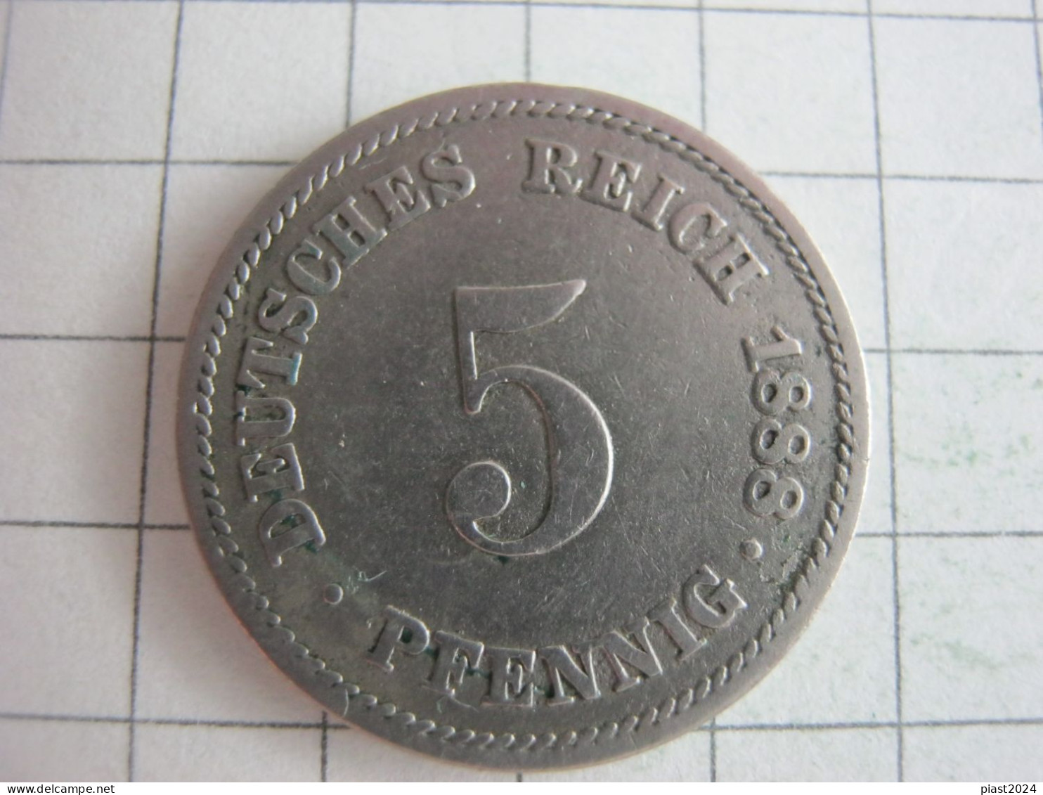 Germany 5 Pfennig 1888 A - 5 Pfennig