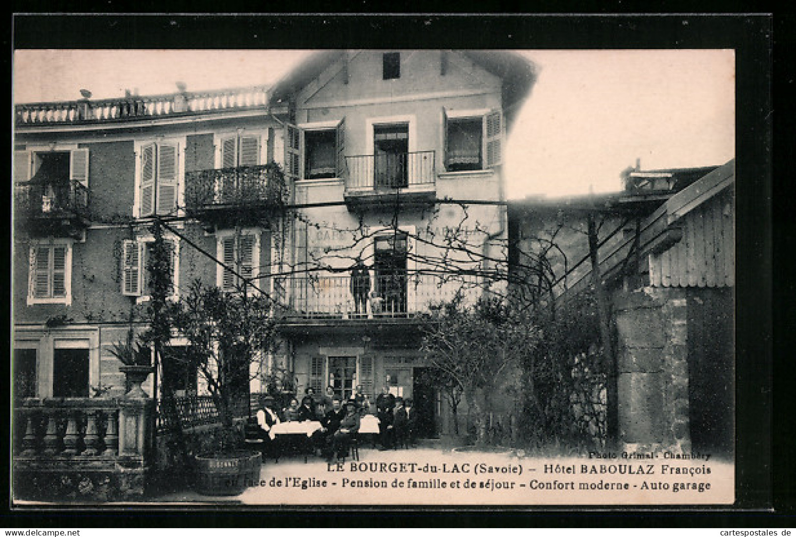 CPA Bourget-du-Lac, Hotel Baboulaz Francois, Pension De Famille Et De Séjour  - Le Bourget Du Lac